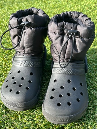Crocs gray lined puffer - crocs, m5