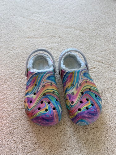Vguc fleece lined girls - lined, crocs