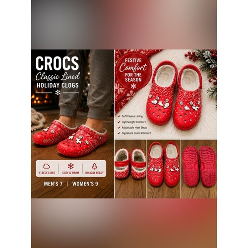 Crocs classic lined holiday - lined,