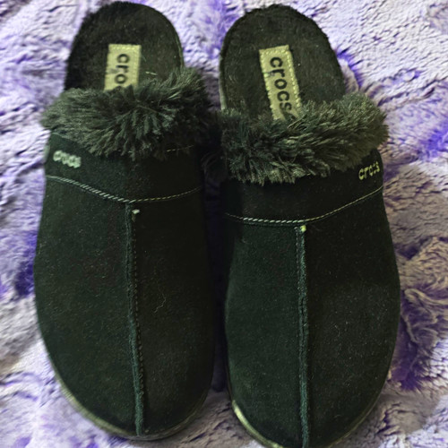 Crocs women black faux fur - women's,
