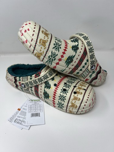 Crocs lined fair isle - crocs, bone